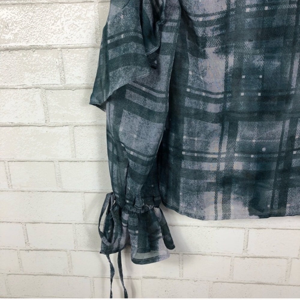 ASOS Button Down Blouse. Ruffle - Picture 7 of 8